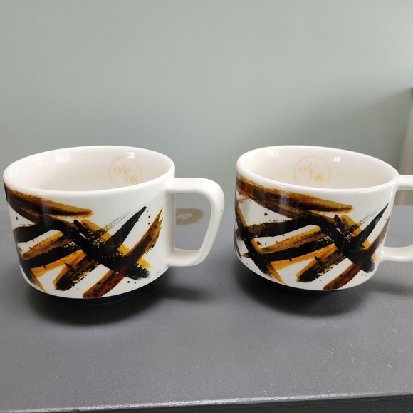 Two Starbucks 2014 Artisan Series Brown and White - Picture 2 of 6